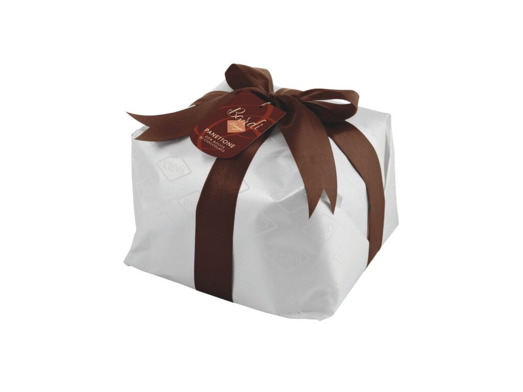 Panettone Bardi-Longo Con Cioccolato Fondente Monorigine Costa D’Avorio Kg 1 (Tipo Basso)