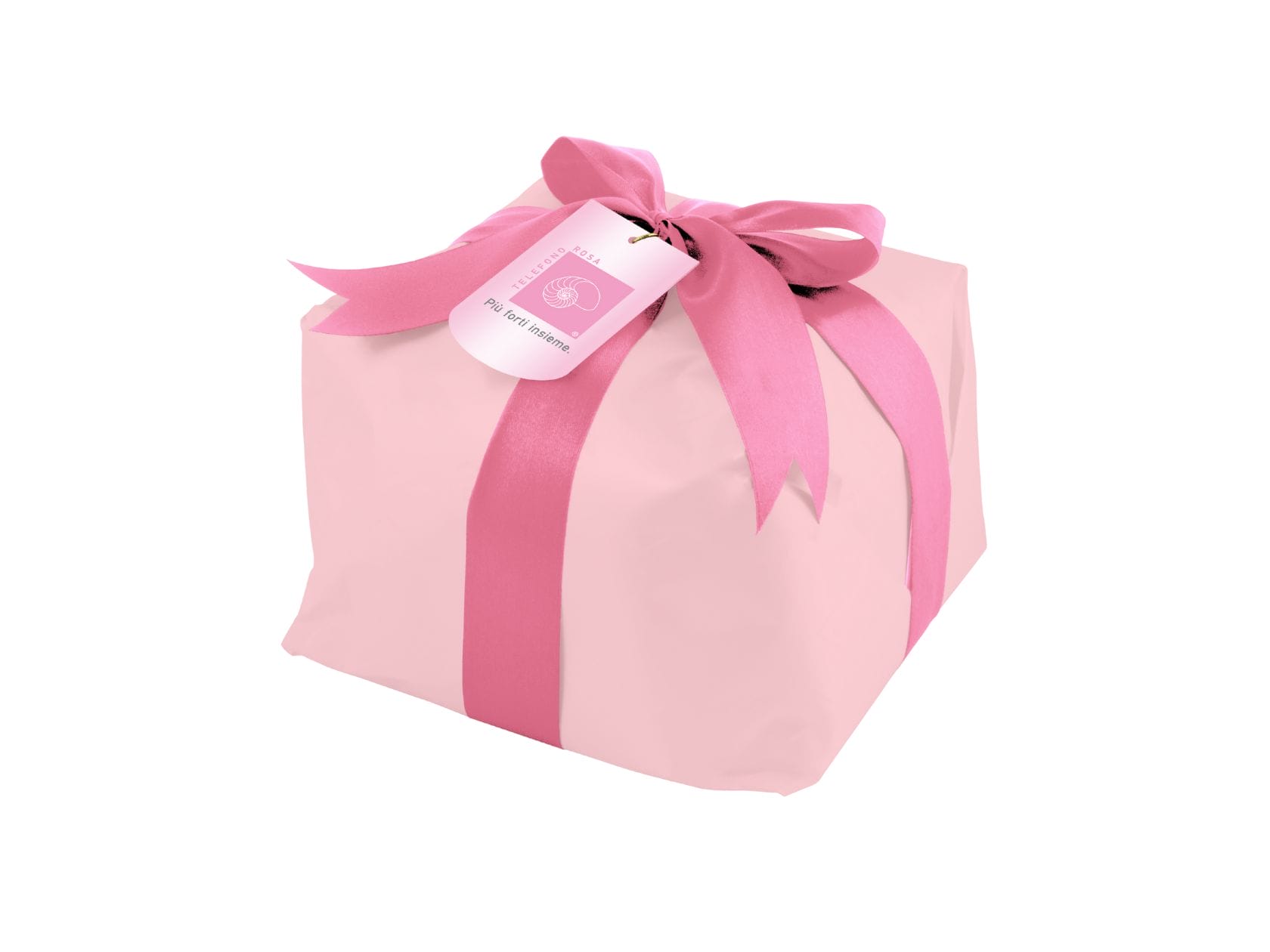 Panettone Telefono Rosa, Classico Incartato (Tipo Basso) – 750 G