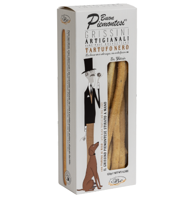 Grissini artigianali piemontesi al tartufo nero con farina di riso – Panificio Bo – 120 g