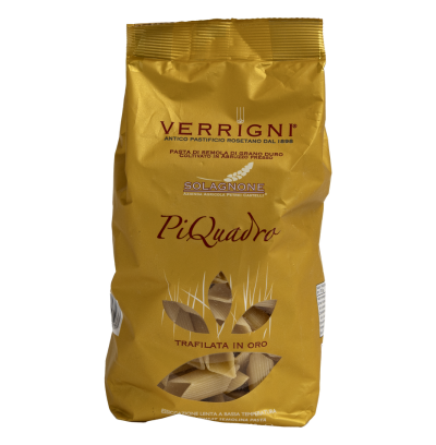 PiQuadro – Pasta trafilata in bronzo di grano italiano – Verrigni – Sacchetto 500 g